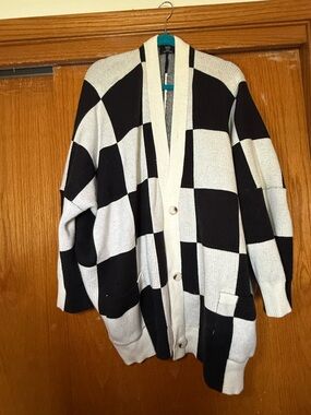 Dressed in Lala checkered cardigan